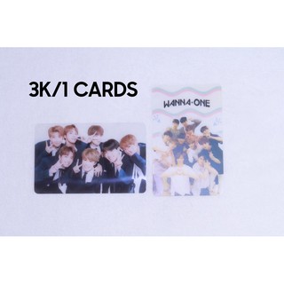 Card trong suốt bts / wanna one