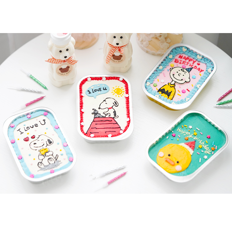 Set 10 Hộp Đựng Bánh Cupcake Vẽ Tranh Sơn Dầu Kiểu Retro Hàn Quốc Ốp