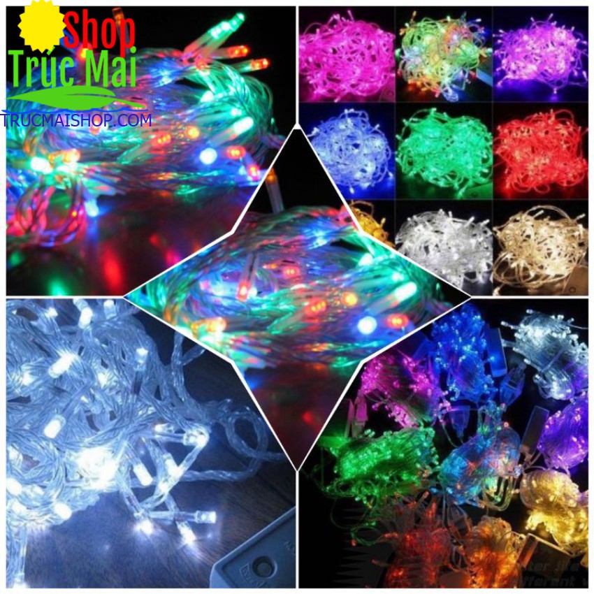 [Giá Sỉ] Đèn Led Dây Chớp Trang Trí Noel &amp; Tết 4.5M