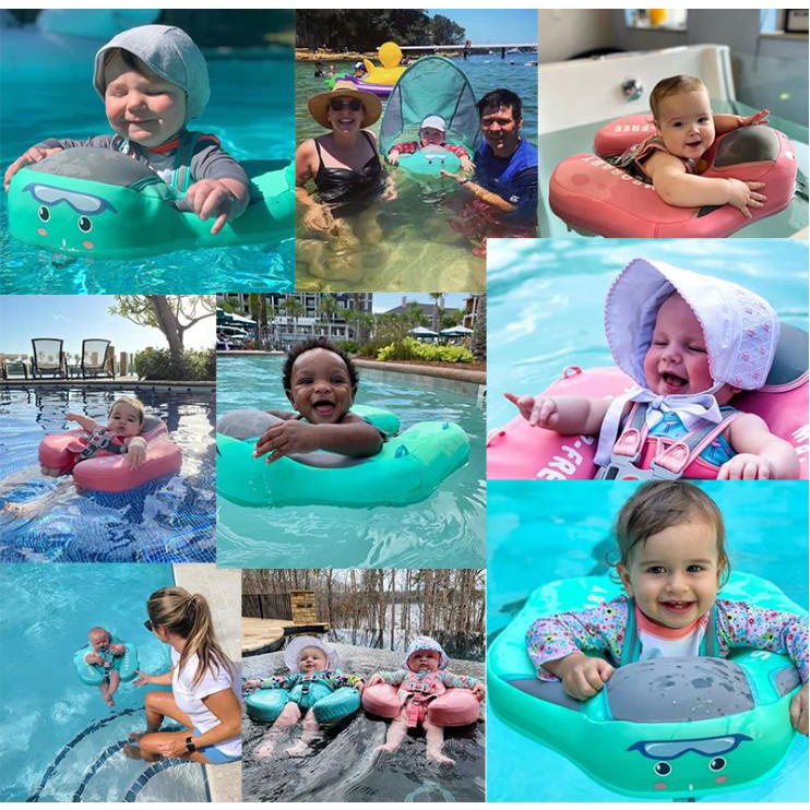 Phao bơi chống lật | Phao ngực chống lật Mambobaby không bơm hơi B503