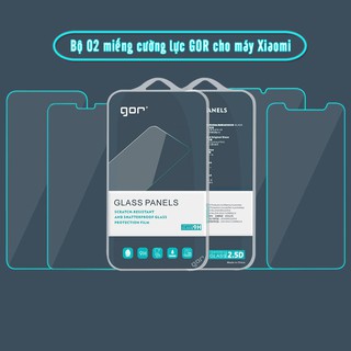 Bộ 2 cường lực gor trong suốt các dòng xiaomi, redmi 9t-redmi note 9 pro 5g- mi 10t pro-redmi k30-poco x3 nfc-note 9s
