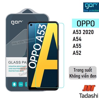 Kính Cường Lực OPPO A54/ A53 2020/ A52/ A55 Trong Suốt, Hạn Chế Bám Vân Tay 9H/ Vát 2.5D - Chính Hãng Gor (Tặng Keo Mép)