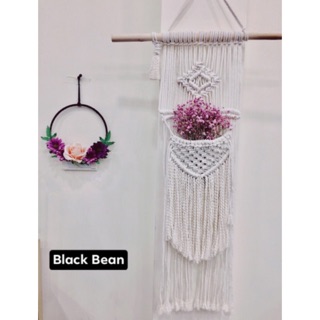 Giỏ hoa Macrame