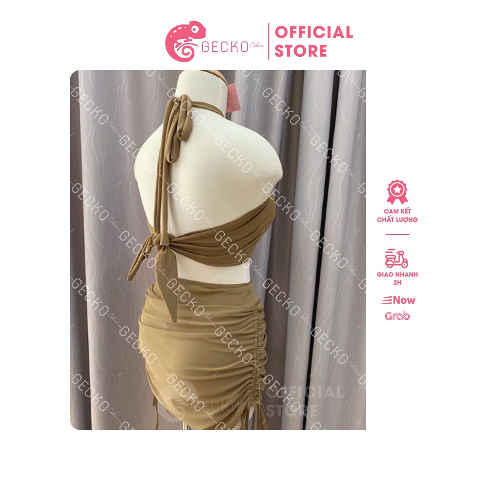 Bikini Đồ Bơi 2 Mảnh Quần Váy Kín Đáo GK0201 (Video, Ảnh Thật)