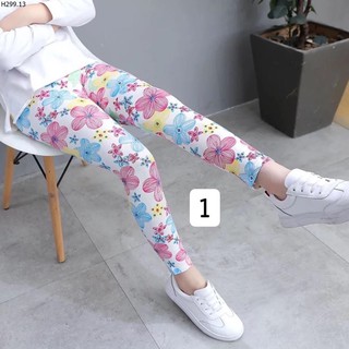 Quần legging bé gái thun co giãn size 12-33kg
