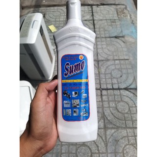 Tẩy trắng đa năng Sumo 700g chai lớn, tẩy trắng nhựa, inox, dầu mỡ, dầu nhớt