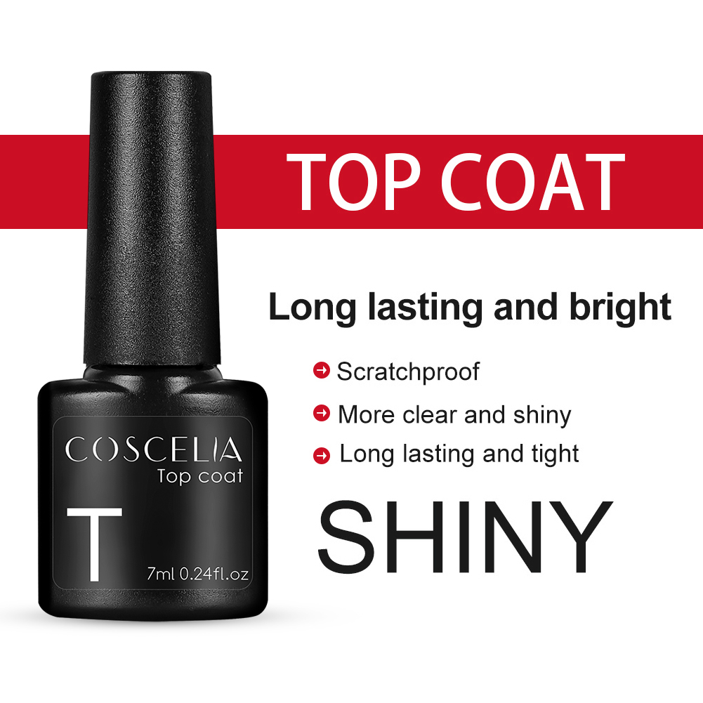 Sơn phủ/sơn nền Coscelia 7ml lâu phai màu trang trí móng nghệ thuật