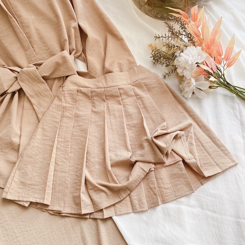 SET ÁO SƠMI CV XẾP LI KEM - TRẮNG - ĐEN 3 MÀU | BigBuy360 - bigbuy360.vn