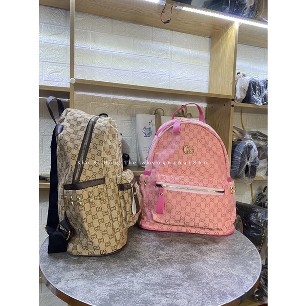 Balo thời trang vải đi học in hoạ tiết size 40