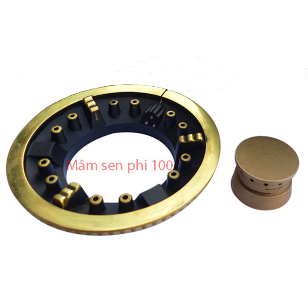 Bộ Họng Gang + Mâm Chia Lửa Φ 10cm Lọt Lòng 5.8cm, Đầu Hâm 3cm