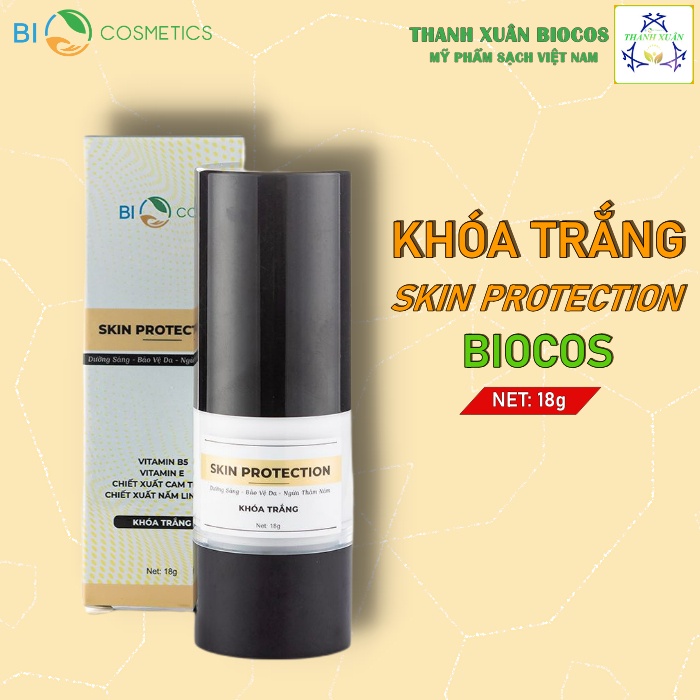 Kem Dưỡng Da Mặt Ngừa Thâm Nám Skin Protection BIOCOS 20g - Bảo Vệ Da, Chống Lão Hóa và Dưỡng Trắng Da Chuyên Sâu.
