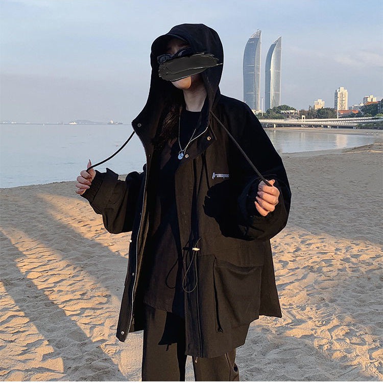 Áo Khoác Nam Dài Tay Có Mũ Thời Trang Nhật | BigBuy360 - bigbuy360.vn