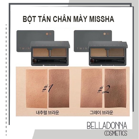 Bột Tán Chân Mày Missha Twin Brow Kit