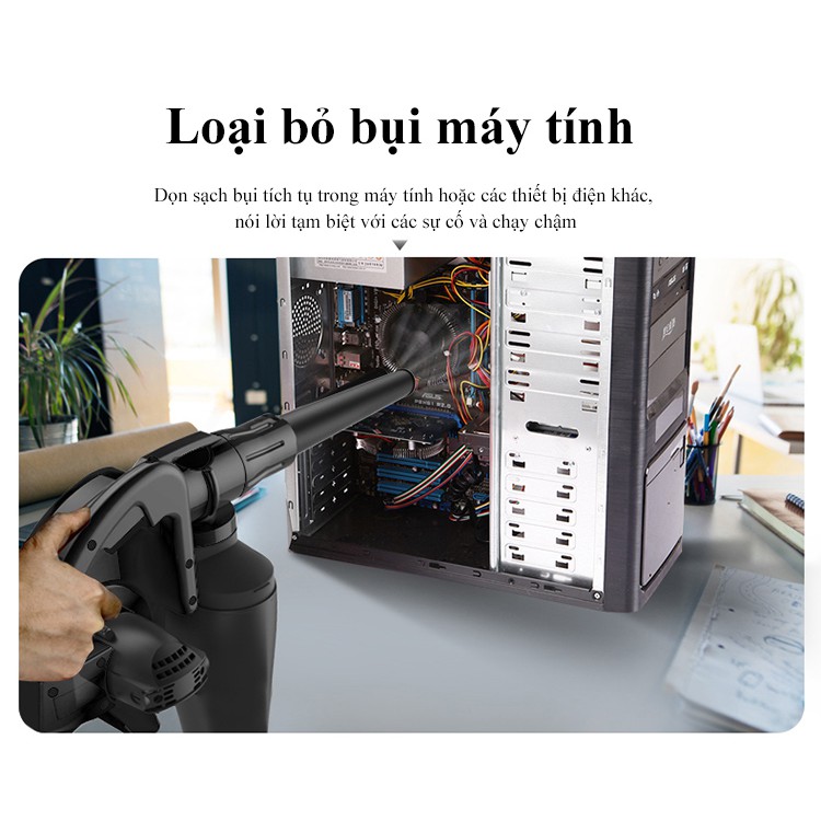 Máy hút thổi bụi 2in1 siêu mạnh KOMAX 1050W