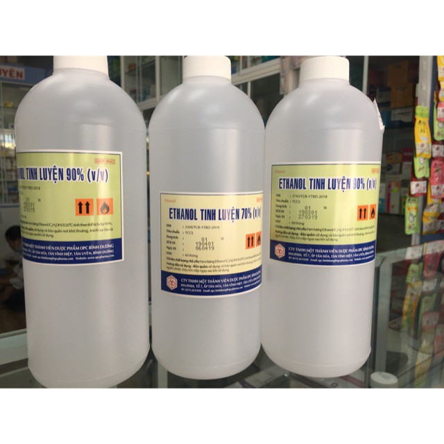 Nước rửa tay khô 1 lít cồn ethanol 70 độ của dược phẩm OPC