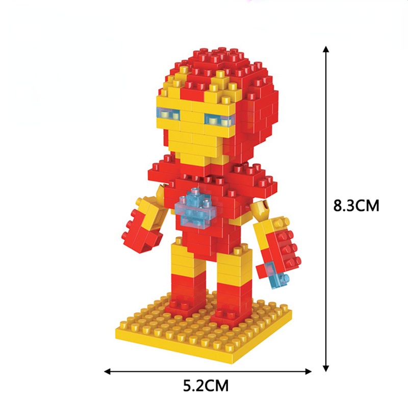Đồ Chơi LEGO Xếp Hình Người Nhện / Người Sắt Dễ Thương