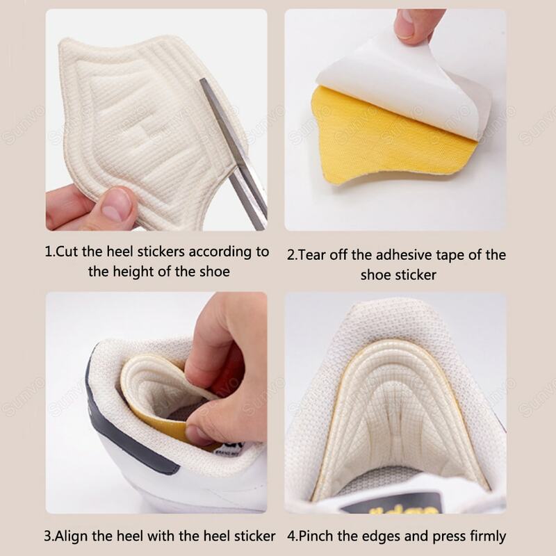 Set 2 Miếng Dán Gót Giày Tăng Size Chống Rộng, Chống Nhấc Gót Cho Giày Thể Thao, Sneaker
