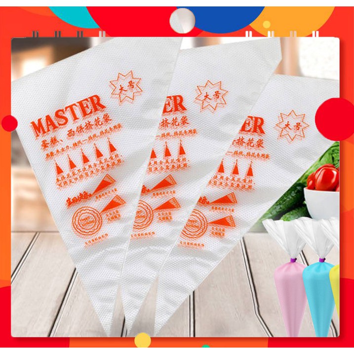 Bộ 100 Túi Bắt Bông Kem nhập khẩu Size S/ M/ L Tiện Lợi Khi Làm Bánh