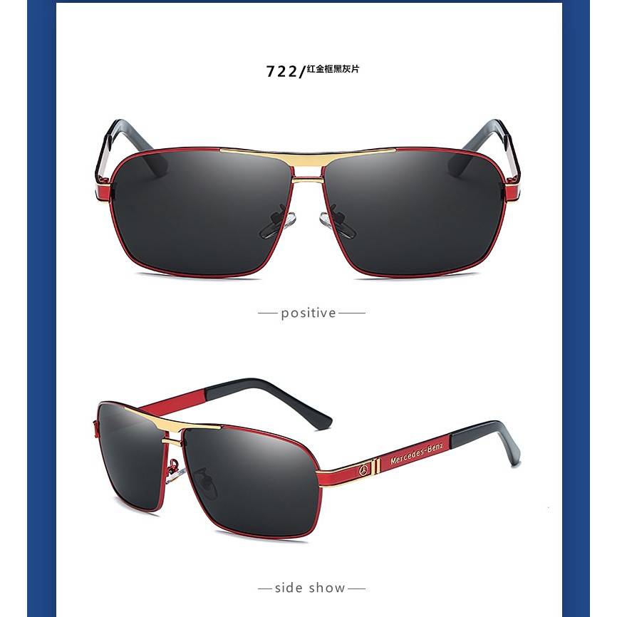 Mắt kính nam thời trang 2021 - Kính mát nam Hàn Quốc gọng kim loại màu đen, vàng_MS19 | BigBuy360 - bigbuy360.vn