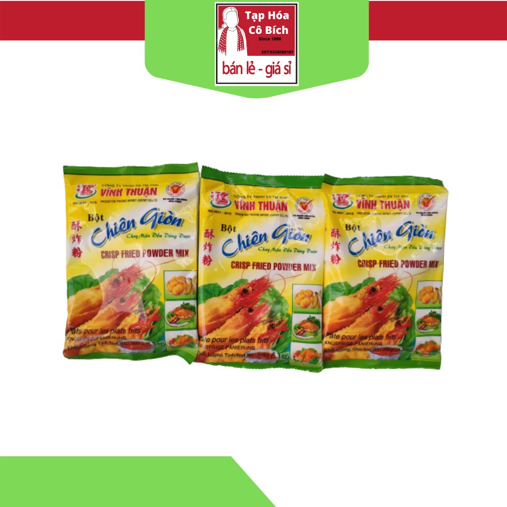 Bột Chiên Giòn Vĩnh Thuận 150g Loại Ngon - Dùng Chiên Chuối Rất Giòn Và Ngon - Hàng Cty Chất Lượng Cao