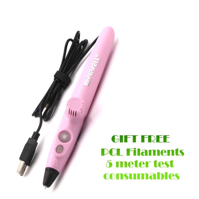 RP-200A 3D Printing Pen Using PCL material Free Filament Low Temperature Protection for Kid Gift Toy USB 3D Pens