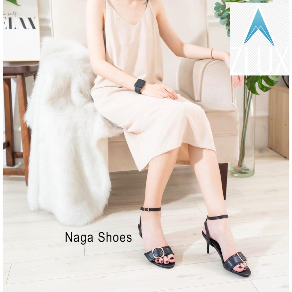 👘 GIÀY CAO GÓT NAGASHOES GÓT NHỌN QUAI KHÓA NGANG 5cm NAC95 -lkh* 👘