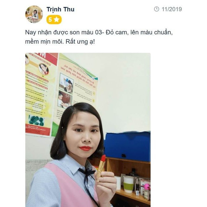 CHÍNH HÃNG |  Son hạnh nhân Lagumi chính hãng, không chì dành cho mẹ bầu