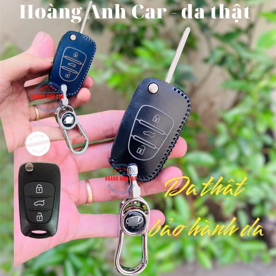 Bao Da Chìa Khoá Hyundai i20, i30, Accent, Elantra, Avante (chìa gập mẫu cũ),