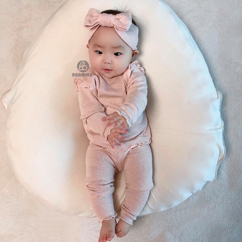 Set Body kèm quần và turban nơ tiểu thư cho bé