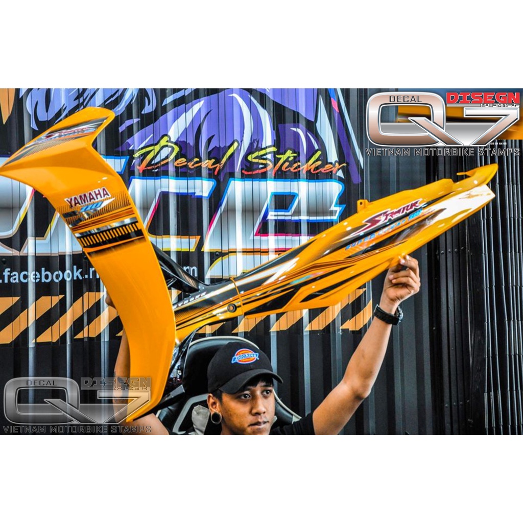 Tem Rời Sirius 110 Vàng Đen