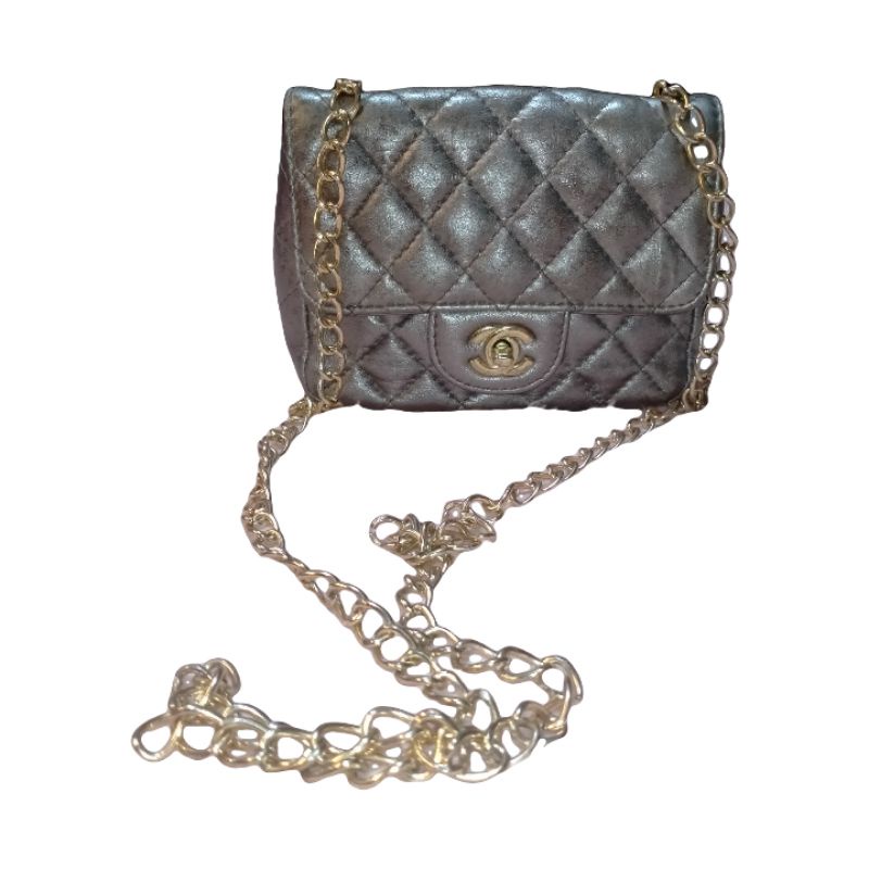 CHANEL Túi Xách Da Thật Thiết Kế Trẻ Trung Hợp Thời Trang