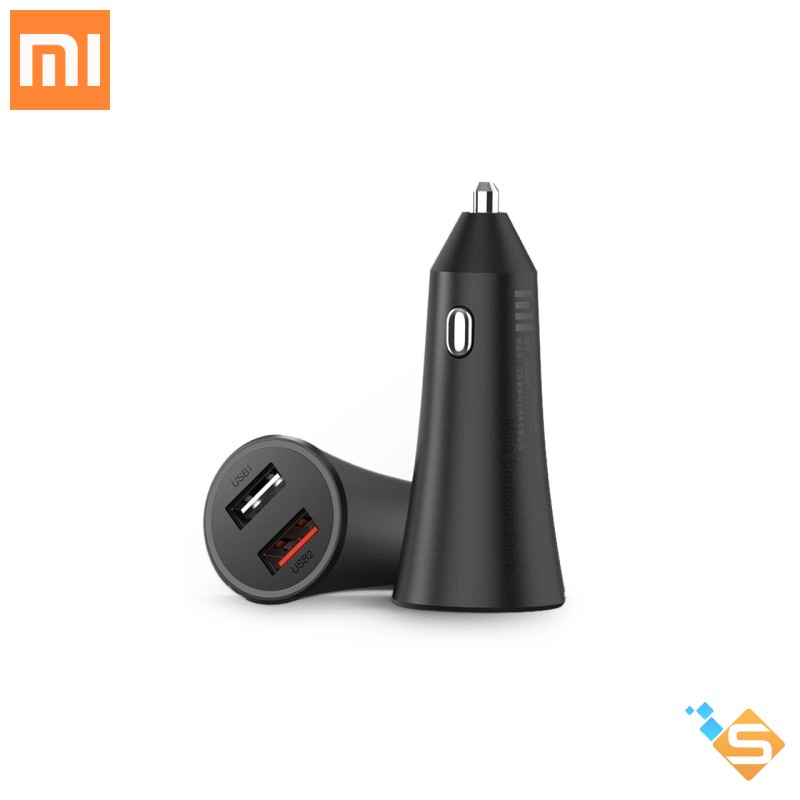 Sạc ô tô nhanh Xiaomi 2 cổng USB-A 37W &amp; 18W QC 3.0 - Bảo Hành Chính Hãng 6 Tháng