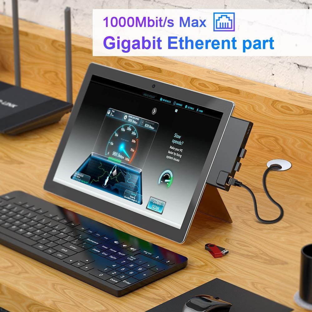 Bộ Chia Cổng 4K HDMI 2 USB 3.0 5Gbps 5Gbps Cho Microsoft Surface Pro 7 2019