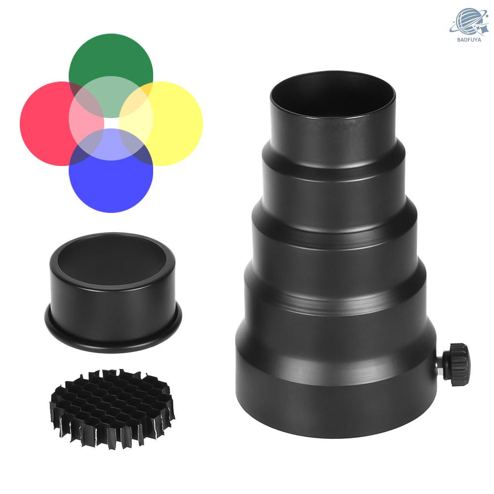 #Bộ 5 Tấm Lọc Màu Tổ Ong 98mm Cho Neewer Andoer Godox 180W 250W 300W