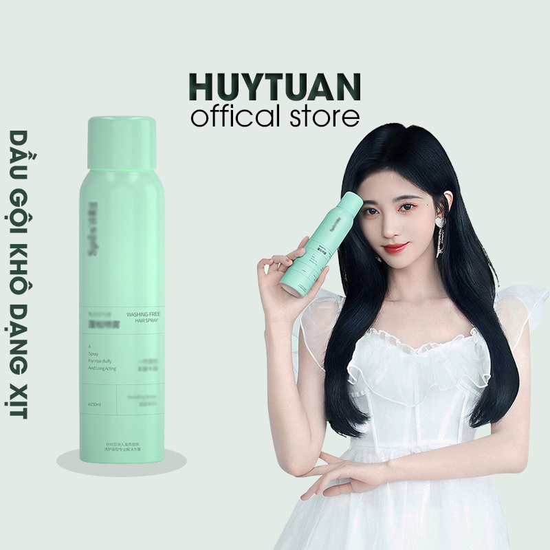 Dầu gội khô dạng xịt 150ml - Dầu gội đầu không cần nước, làm sạch nhanh, cho mái tóc bồng bềnh suốt 8 tiếng (DGK150)