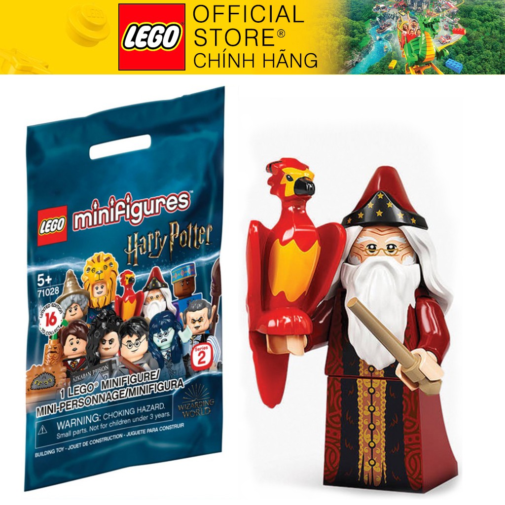 Nhân vật LEGO Minifigures 71028 Harry Potter Series 2 Professor Albus Dumbledore - Giáo Sư Dumbledore