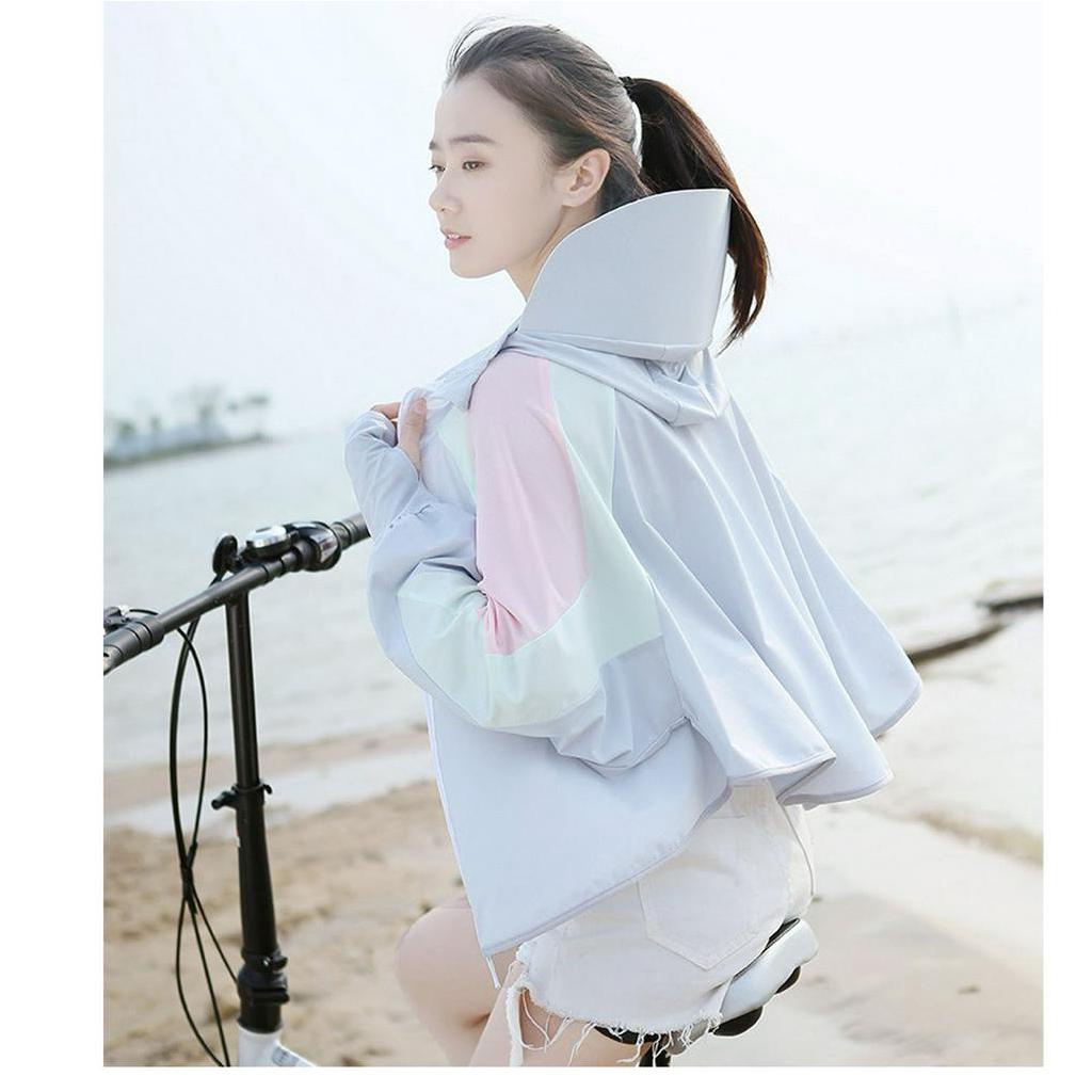 [Hàng Sẵn] Áo Chống Nắng cánh dơi nữ - Áo Khoác Chống Nắng Nữ Chất Liệu Lụa Lạnh Mỏng Màu Sắc Thời Trang Mùa Hè【Texas053】