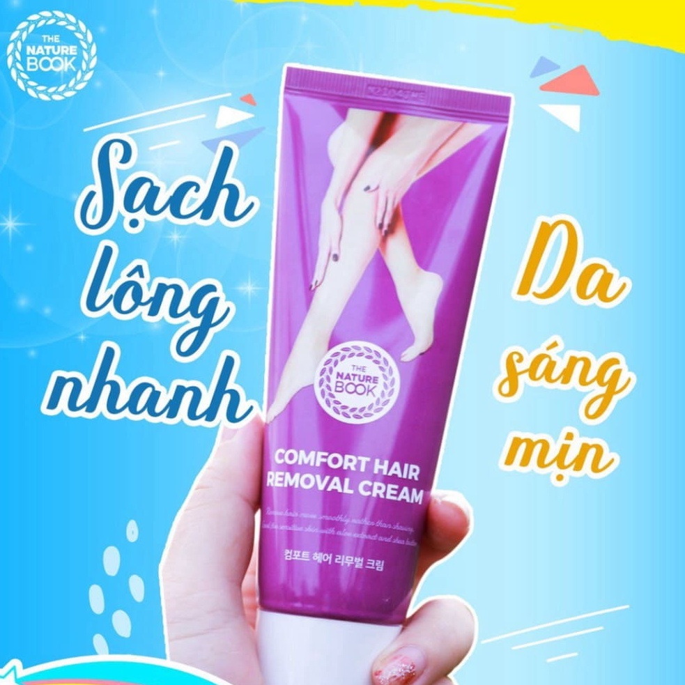 [CHÍNH HÃNG THE NATURE BOOK] KEM TẨY LÔNG THE NATURE BOOK – KEM TẨY LÔNG COMFORT HAIR REMOVAL CREAM