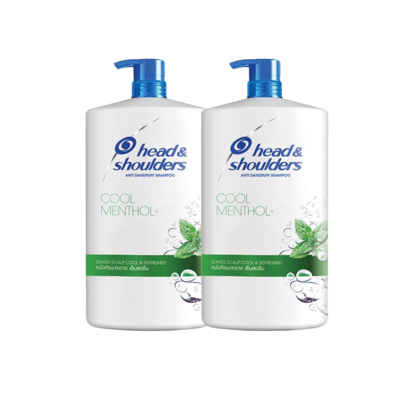 [Mã FMCGMALL -8% đơn 250k] Combo 2 Dầu Gội HEAD &amp; SHOULDERS chai 1800ML Hương Bạc Hà