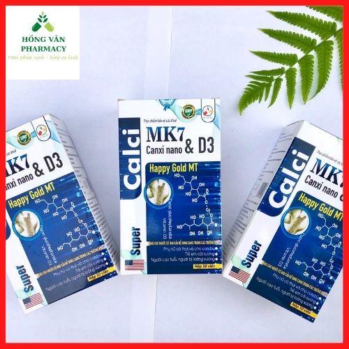 Viên uống NANO CALCI bổ sung canxi, vitamin D3, vitamin K2 giúp chắc khỏe xương, phát triển hệ xương, giảm loãng xương