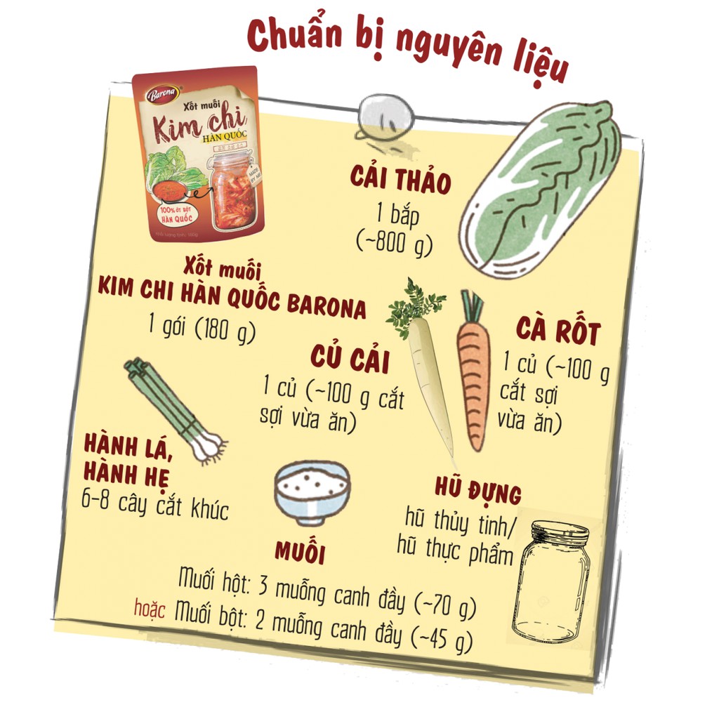 Xốt Muối Kim Chi Hàn Quốc Barona (180g) | BigBuy360 - bigbuy360.vn