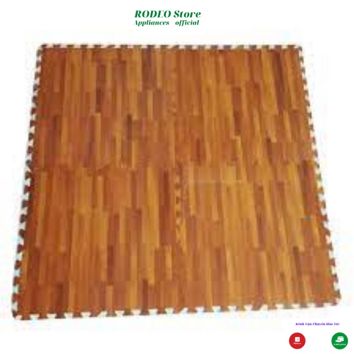 Miếng xốp vân gỗ lót sàn lắp ghép họa tiết vân gỗ kích thước 60x60cm/tấm không mùi