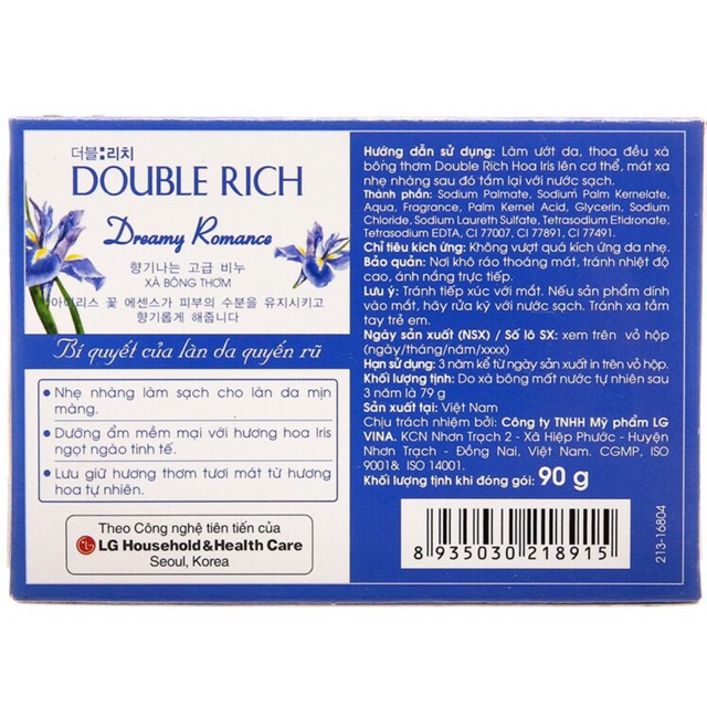 Xà bông Double Rich hương nước hoa 90g