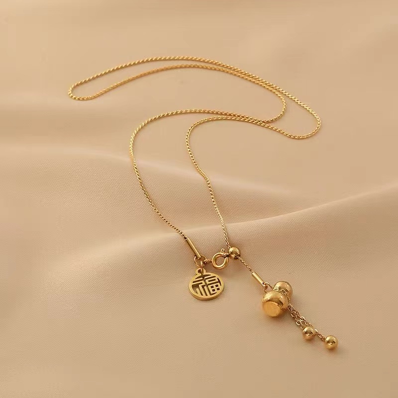Dây Chuyền Thép Titan Mạ Vàng 18K Thời Trang Cao Cấp