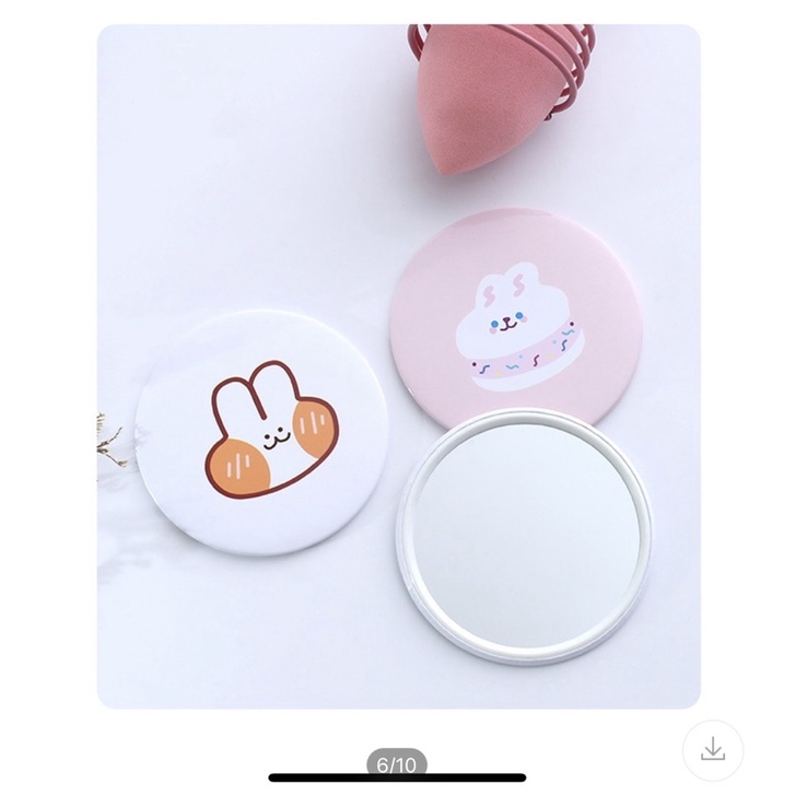 ✅1PC Gương Cầm Tay COD, Dễ Sử Dụng, Dễ Sử Dụng, Nhẹ, Dễ Mang Theo, Hoa Văn Dễ Thương Và Tươi Sáng. Gương Cầm Tay