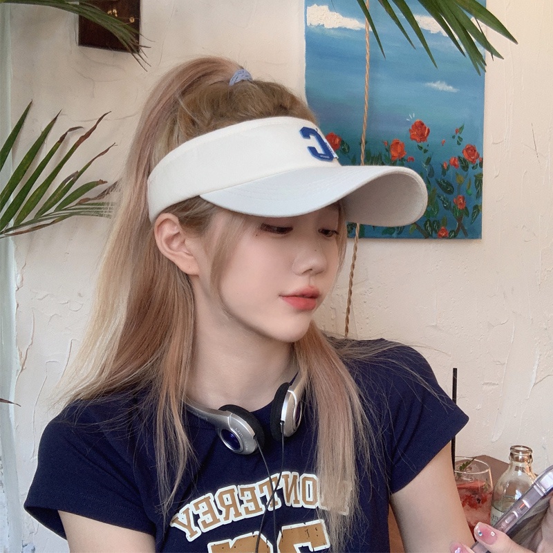 Mũ Lưỡi Trai Hở Chóp In Chữ C Phong Cách Hàn Quốc Chống Nắng Mùa Hè Dễ Phối Đồ
