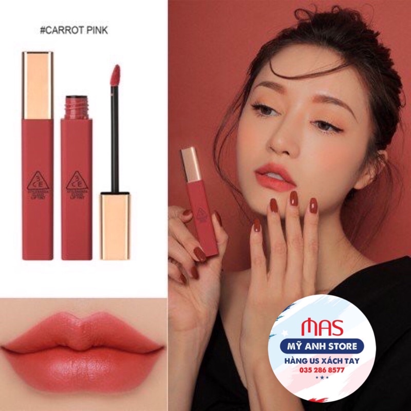 [ CHÍNH HÃNG ]  Son 3CE Carrot Pink ( hồng carrot)