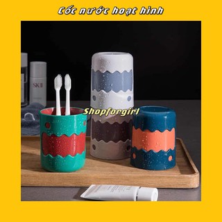 CÓ SẴN - Cốc nước họa tiết hoạt hình ( giao màu ngẫu nhiên) - SHOPFORGIRL
