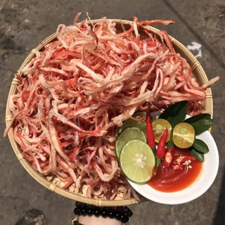 Mực Hấp Dừa Xé Sợi