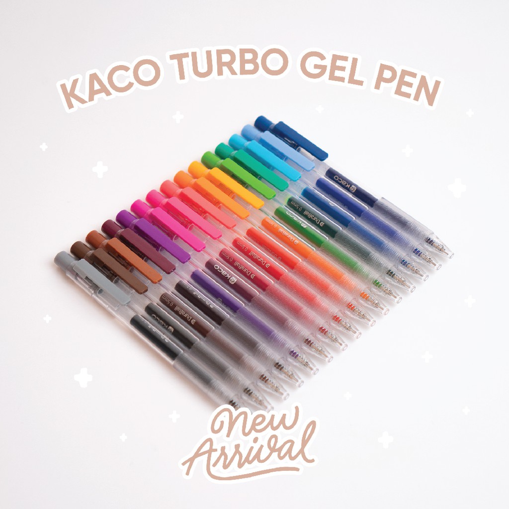 Bút gel nhiều màu Kaco Turbo ngòi 0.5mm